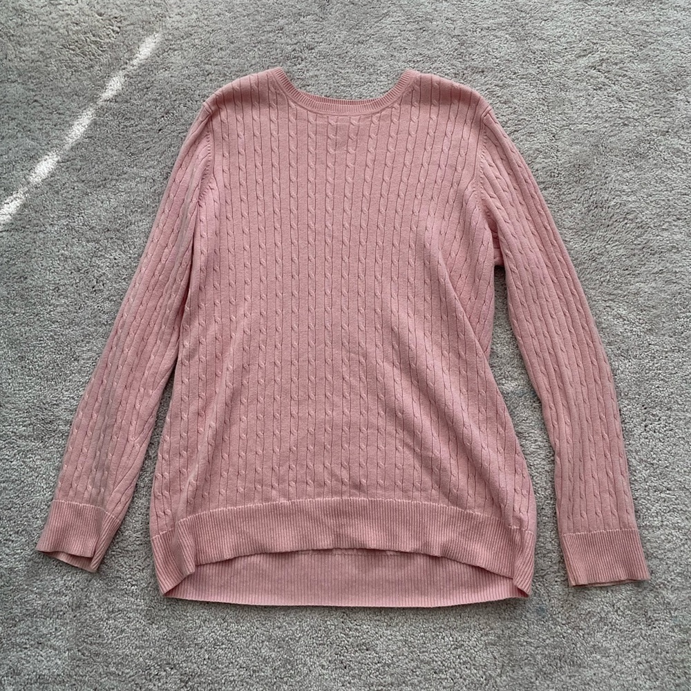 pink sweater